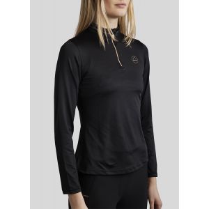 Montar Everline Longsleeve Polo Rosegold Black