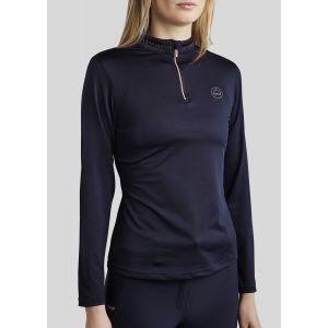 Montar Everline Longsleeve Polo Rosegold Dark Navy