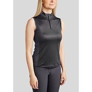 Montar Top Hannah Houndstooth Slate Grey