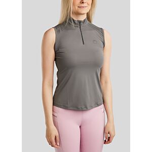 Montar Top Pearl Pintuck Slate Grey