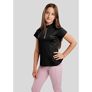 Montar Shirt Lila Junior Crystal Tape Zwart