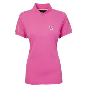 PK Technical Pique Polo Royal Fluo Pink