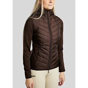 Montar Hybrid Jacket Met Crystal logo Bruin