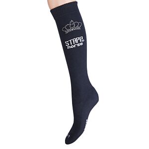 Stapp Horse Sokken met Strass Kroon Navy