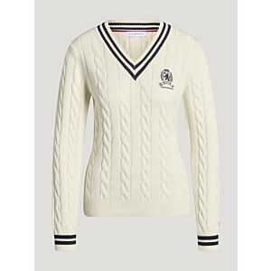Tommy Hilfiger Trui Roseville Gebreid Ecru