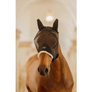 Kentucky Fly Mask Skin Friendly met oren zwart