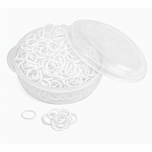 HippoTonic Manenelastiekjes Box Wit