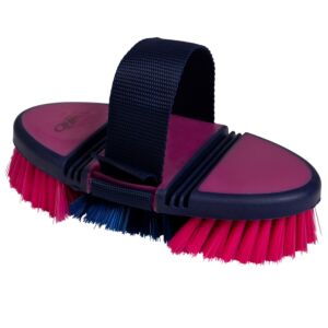 QHP Zachte borstel Flexible Fuchsia/Navy