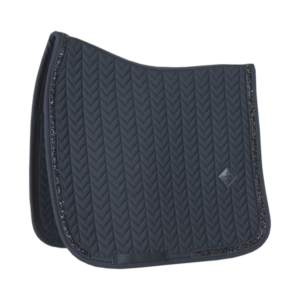 Kentucky Zadeldek Fishbone Dressuur glitter zwart