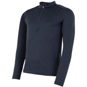 BR Zip-Up Pullover Sil Total Eclipse