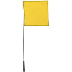 HippoTonic Trainingsstok met Vlag Geel