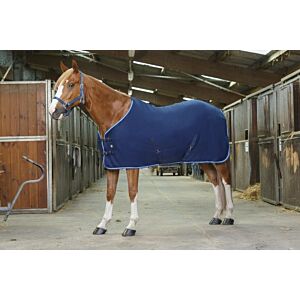 Riding World Fleecedeken Lage Kruissingels Marine