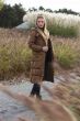 Anky Long Puffer Coat Winterjas Bronze