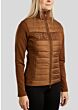 Rebel Jacket Hybrid Crystal Logo Toffee