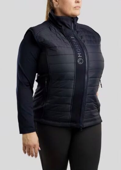 Montar Emma Bodywarmer Quilt Navy Curve