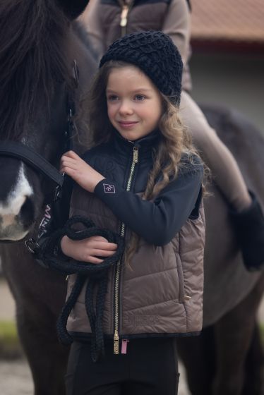 Mini Ros Softshell Training Jacket Zoë Taupe