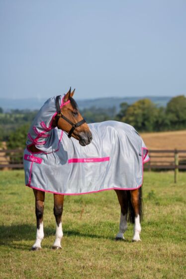 Bucas Buzz-Off + Neck Blauw/Blossom