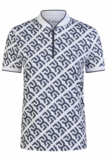Pikeur Shirt Logo Core Beige/Nightblue
