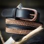 Harry's Horse Lederen Riem Crystal Blac-Rosegoll