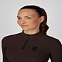 Pikeur Shirt Function Zip Rip Print FW26 Chocolate