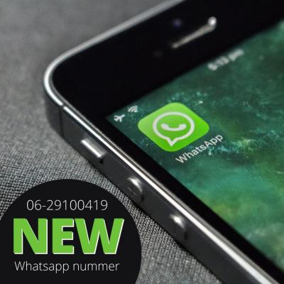 Nieuw Whatsapp nummer